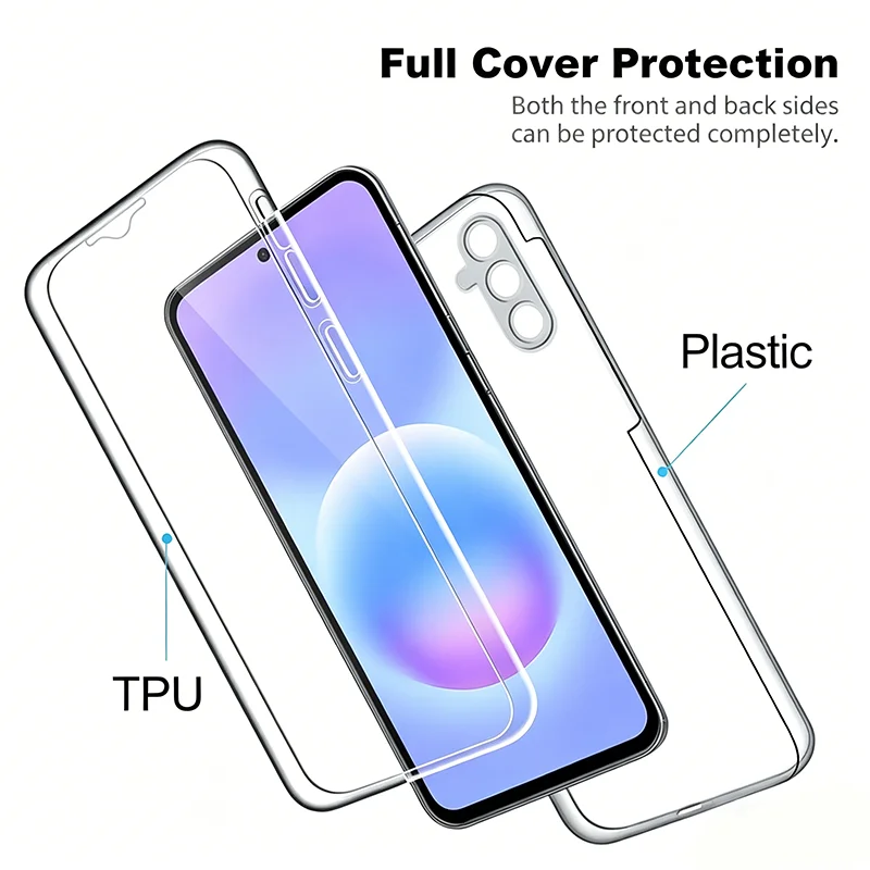 360° Volltransparente Handyhülle für Samsung Galaxy A57 A56 A55 A54 A53 A52 A37 A35 A34 A33 A26 A25 A24 A23 A17 A16 Cover – Detail 5