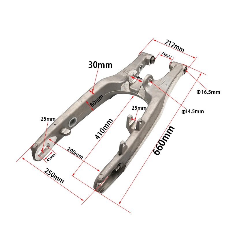 Motorcycle Frame Suspension Retainer Flat Fork Rear Rocker For HJ250H KEWS250