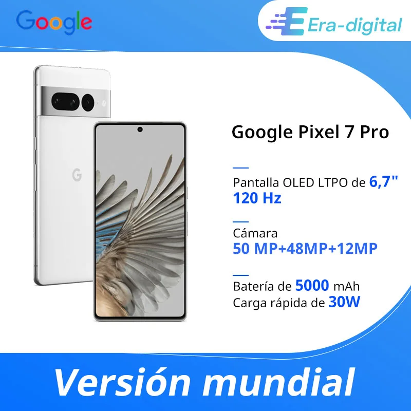 Global Version Google Pixel 7 Pro 5G Smartphone 6.7'' 120Hz Display with LTPO 50MP Triple Camera IP68 5000mAh Battery Mobile