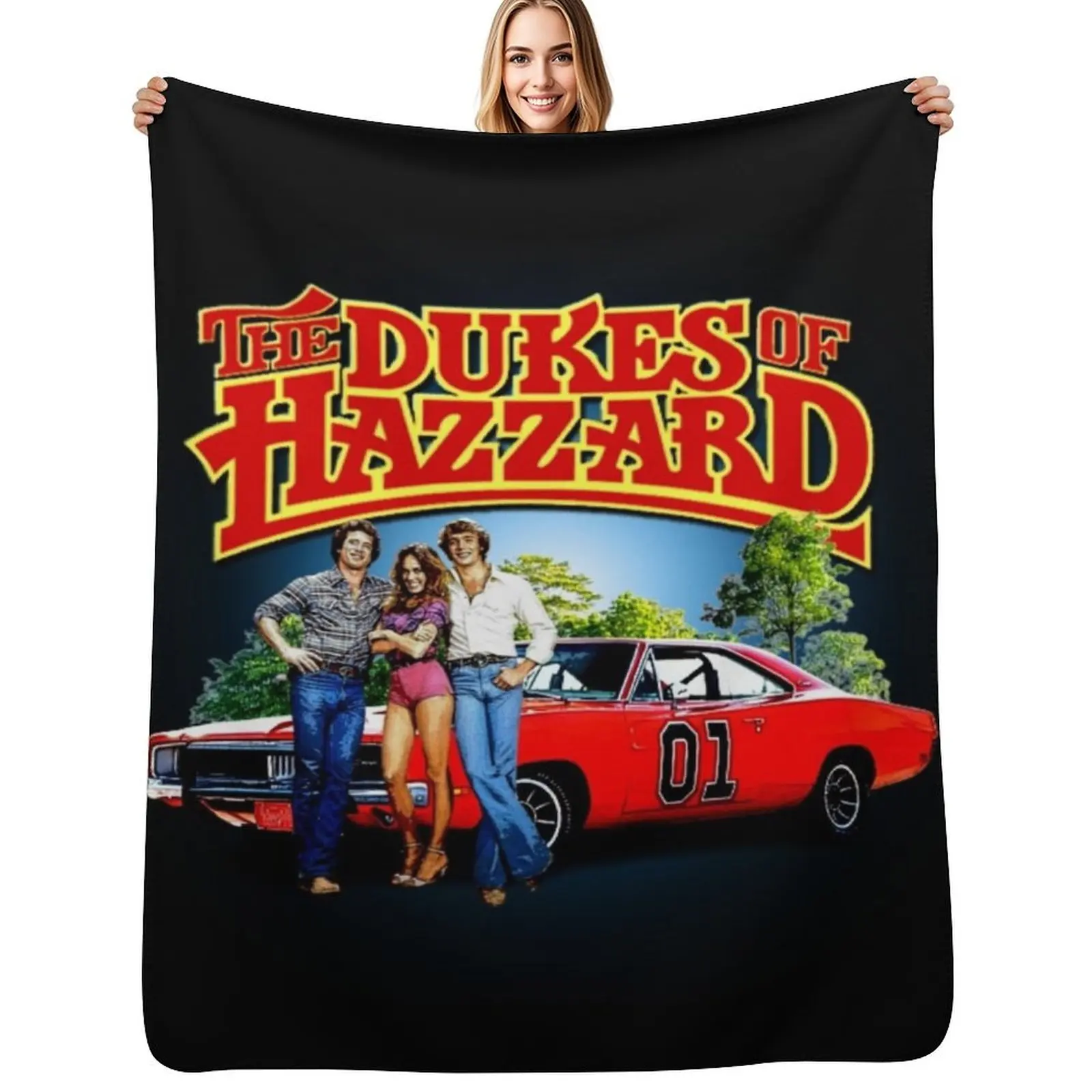 The Dukes of Hazard Throw Blanket bed plaid Shaggy Decoratives Thermal Beautifuls Flannels Blankets