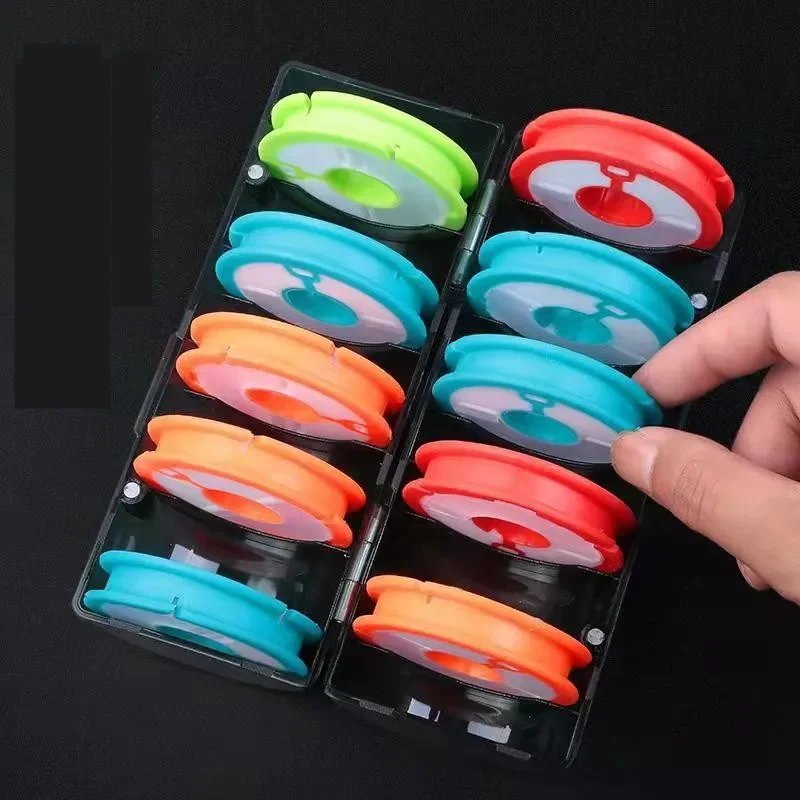 

Rainbow Fishing Main Line Box Winding Board High Quality Fishing Box Fishing Tools 6-10 Spindle Silicone Main Spool Cocina