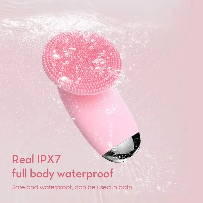 Ultrasonic Silicone Facial Cleanser Electric Vibration Massage Deep Pore Cleaning Multi-Functional Skin Care Tools-A58E