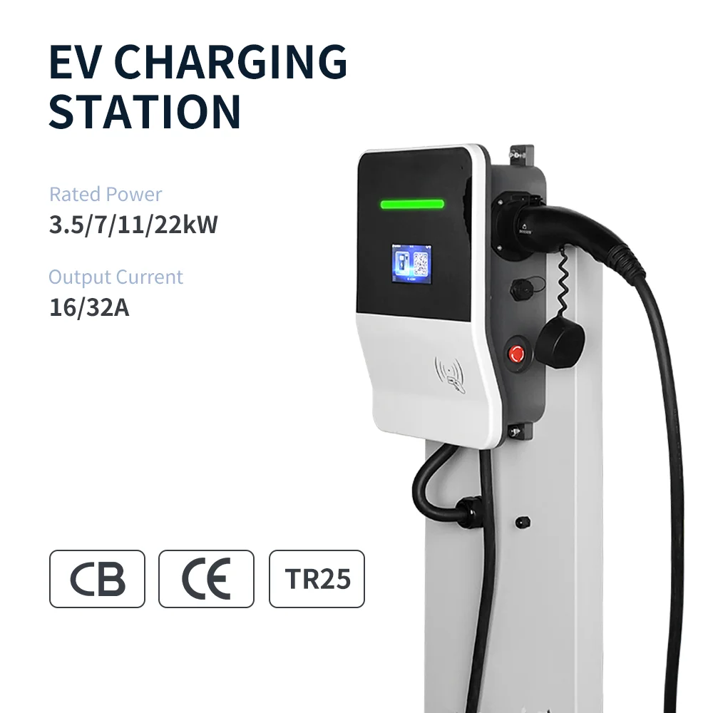 New Condition 22kW DC Wallbox EV Charger Smart Home Use Floor-Mounted Charging Station