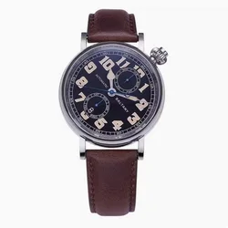 Baltany Men Automatic Watch 41mm Retro Pilot Mechaical Wristwatch 5ATM Waterproof Luminous Sapphire Mirror Miyota 9122