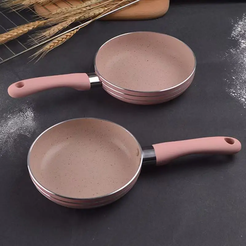 16cm Mini Antihaft-Bratpfanne Eierpfanne Frühstück Omelettpfanne Pfannkuchenpfanne für Zuhause Induktions- und Gasherd Kochgeschirr