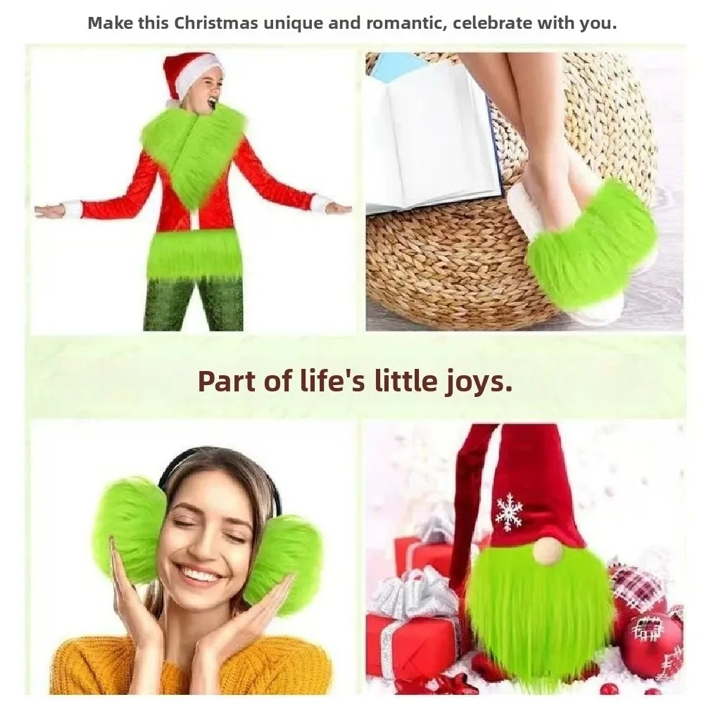 

DIY Faux Fur Ribbon Fluffy Soft Xmas Tree Decor Ribbon Washable Cuttable Christmas Party Props Christmas Decoration