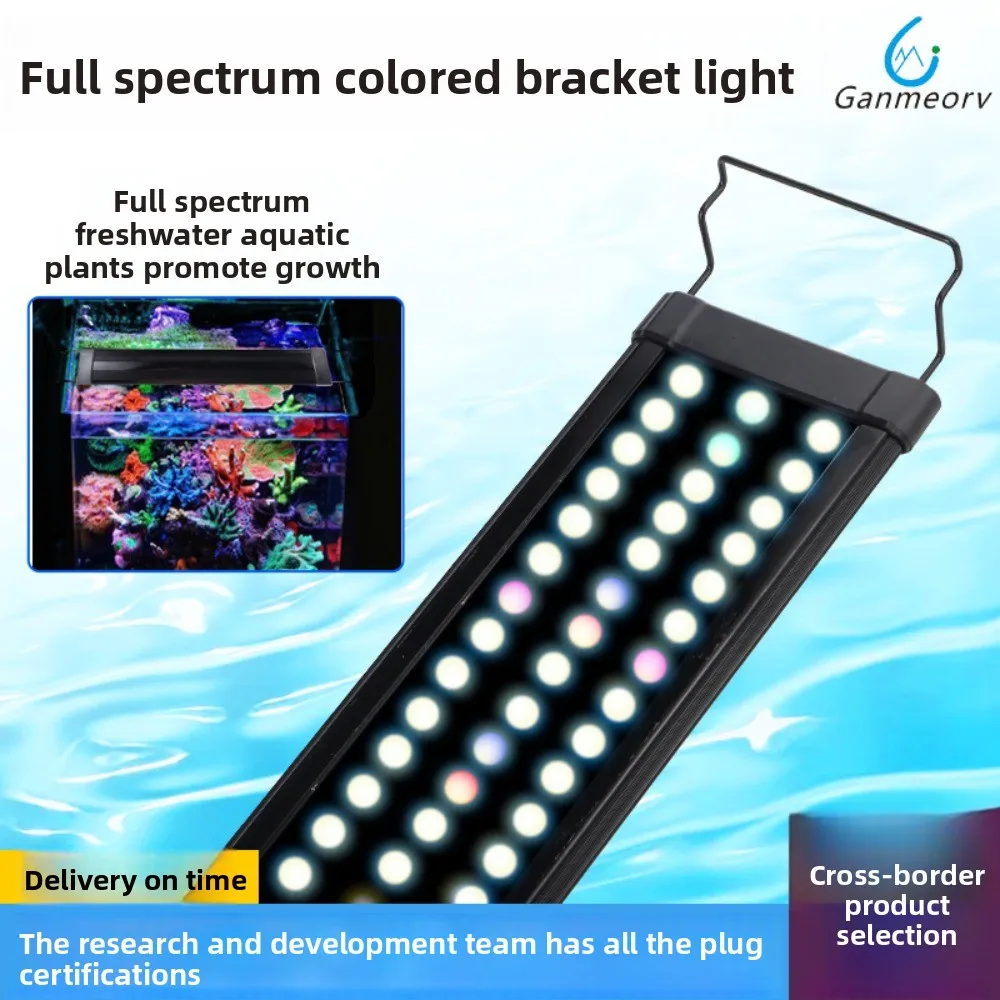 

Fish Tank Light LED Full Spectrum Marine Coral Light Freshwater Aquatic Plant Biotope Aquarium Accessories Bracket Light