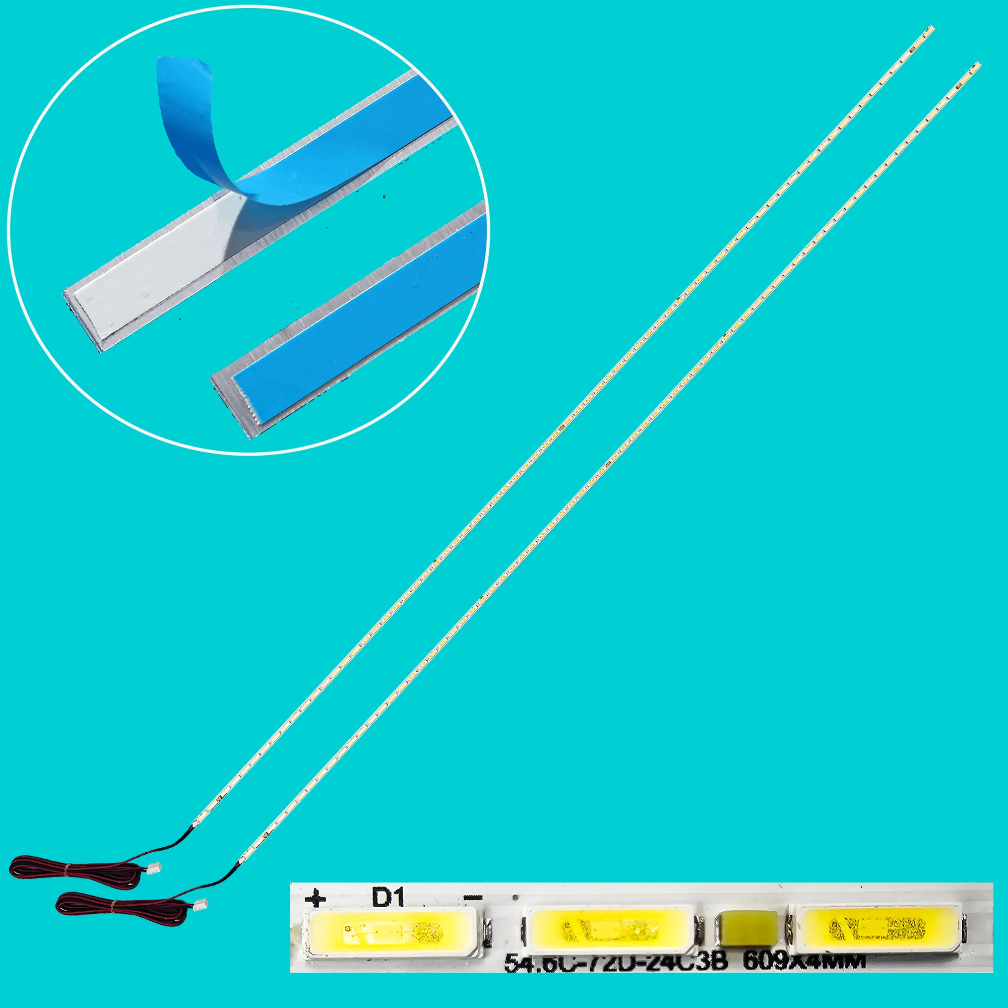 LED backlight strip for FOYE-611MM (54.6) -3-24-72P-7020-DDX-4FZZ Silvertec 55