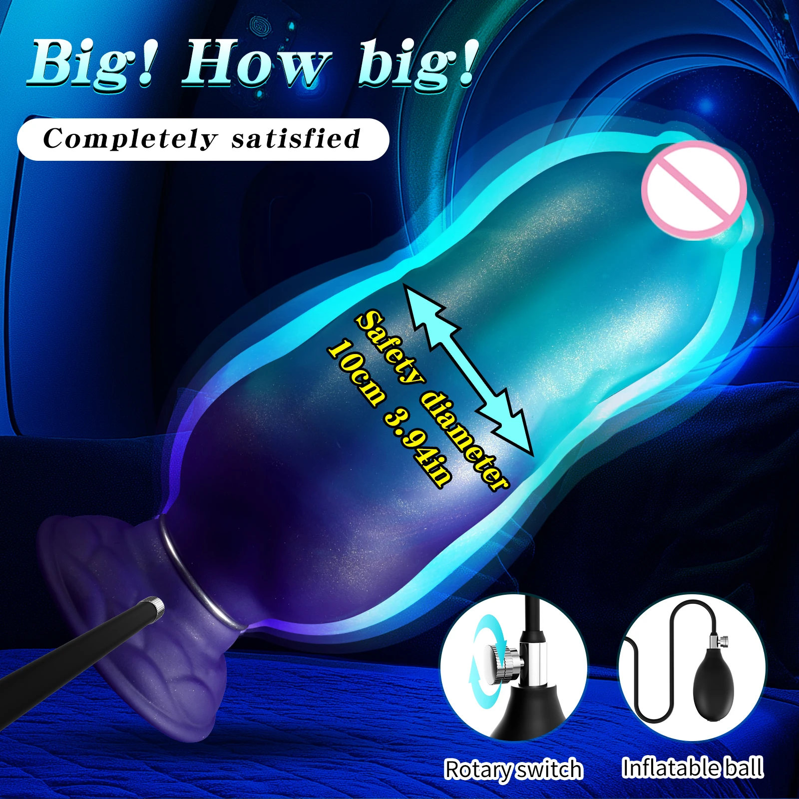 2 Style Dog Knot Anal Dildos Inflatable Anal Plug Monster Dildo Vaginal Dilation G Spot Stimulation Female Masturbator Sex Toys view 2