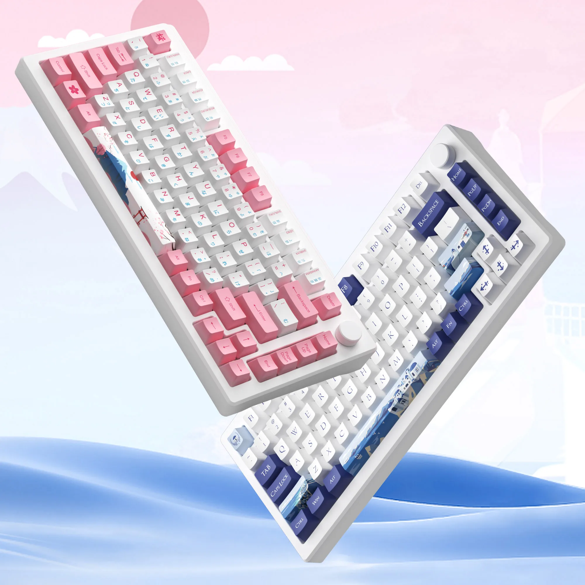 Akko MOD007B HE Santorini 75% 82 Keys Rapid Trigger Mechanical Keyboard  Hot Swap Magnetic-Switch RGB Tri-Mode Gaming Keyboard