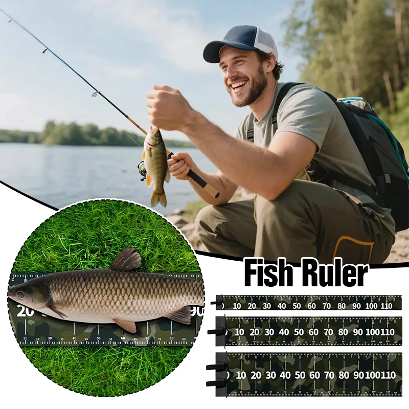 10/20/30Cm Wide Fishing Measuring Tape Portable Waterproof Fish Length Ruler for Saltwater Freshwater Angler Tool