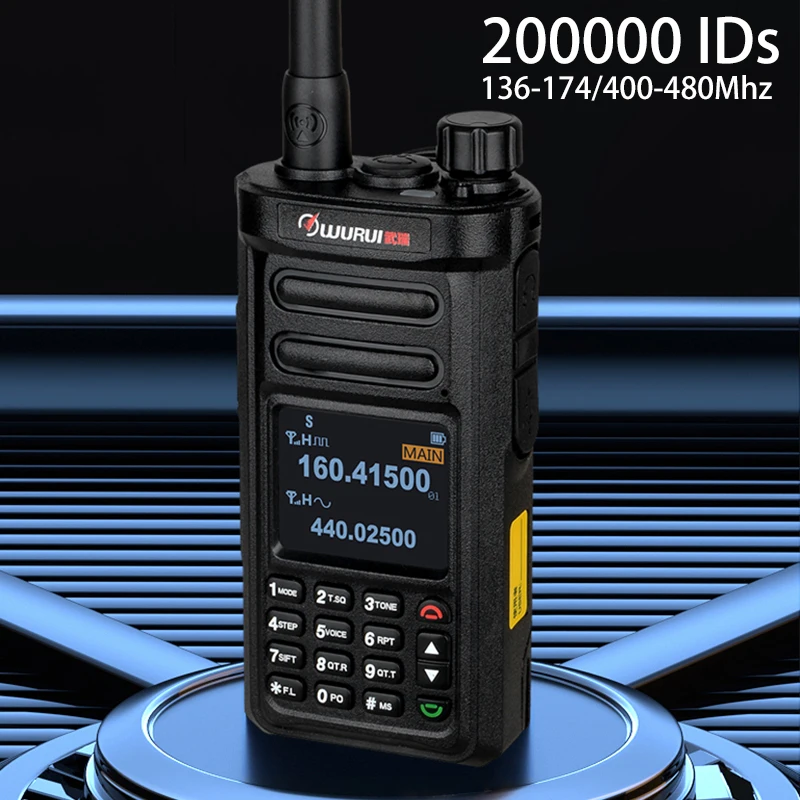 Wurui D100 الميزانية DMR الرقمية لاسلكي تخاطب هام اتجاهين الاتصالات المحمولة المهنية مفيد vhf uhf ht pmr446 الشرطة