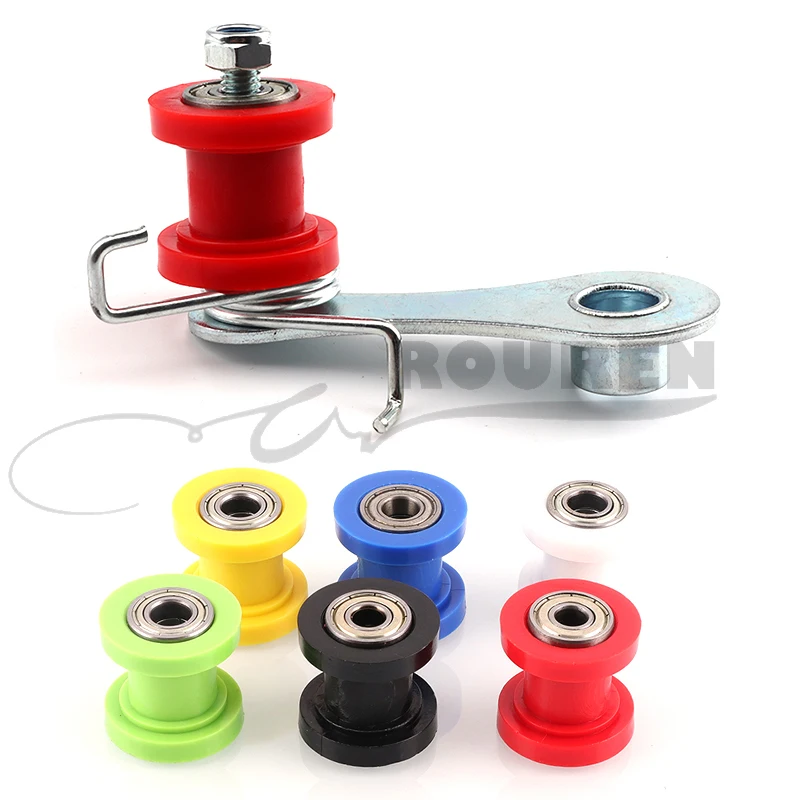 

Motorcycle Chain Tensioner Adjuster with Spring Roller Guide for Scooter 50cc 110cc 125cc Pit Dirt Bike ATV