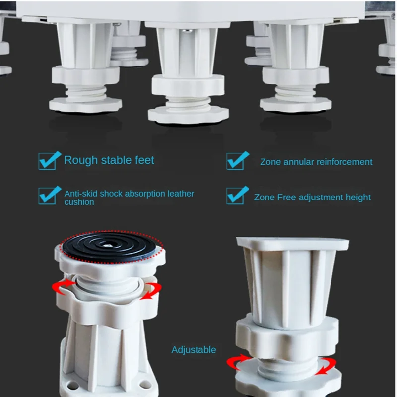 【24H-SALE!】قطعة واحدة من حامل الغسالة، قاعدة عالمية متعددة الوظائف، قاعدة قابلة للتعديل، ملحقات الحمام لثلاجة المجفف