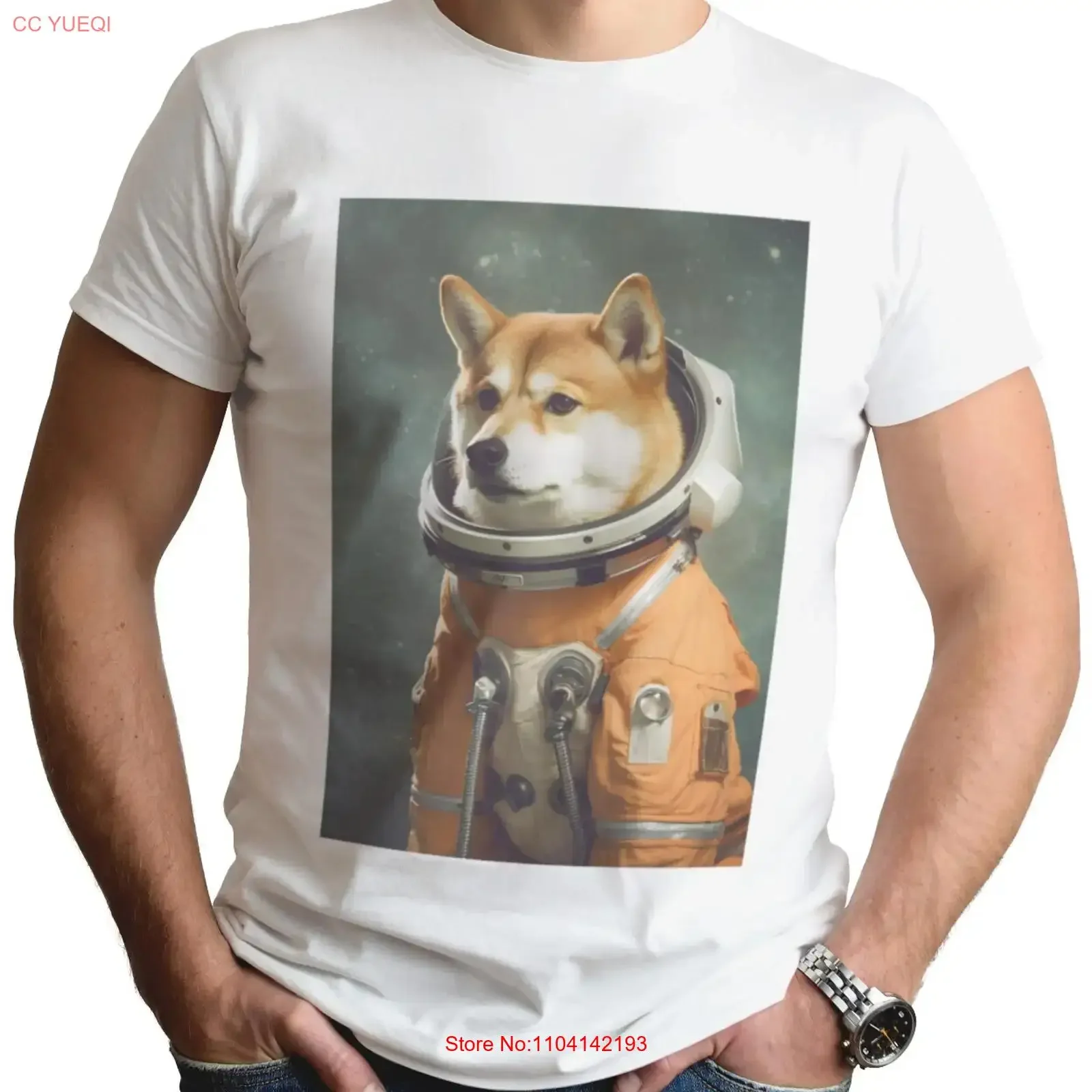 

Криптовалюта Шиба-ину, футболка с собакой на Луну, астронавтом, забавная криптовалюта, винтажная, стильная, мягкая, с графикой, повседневная