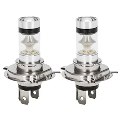 Lâmpadas LED farol de motocicleta, HID Hi e Low Beam, White Power, H4, 9003, HB2, 6500K, 2 pcs