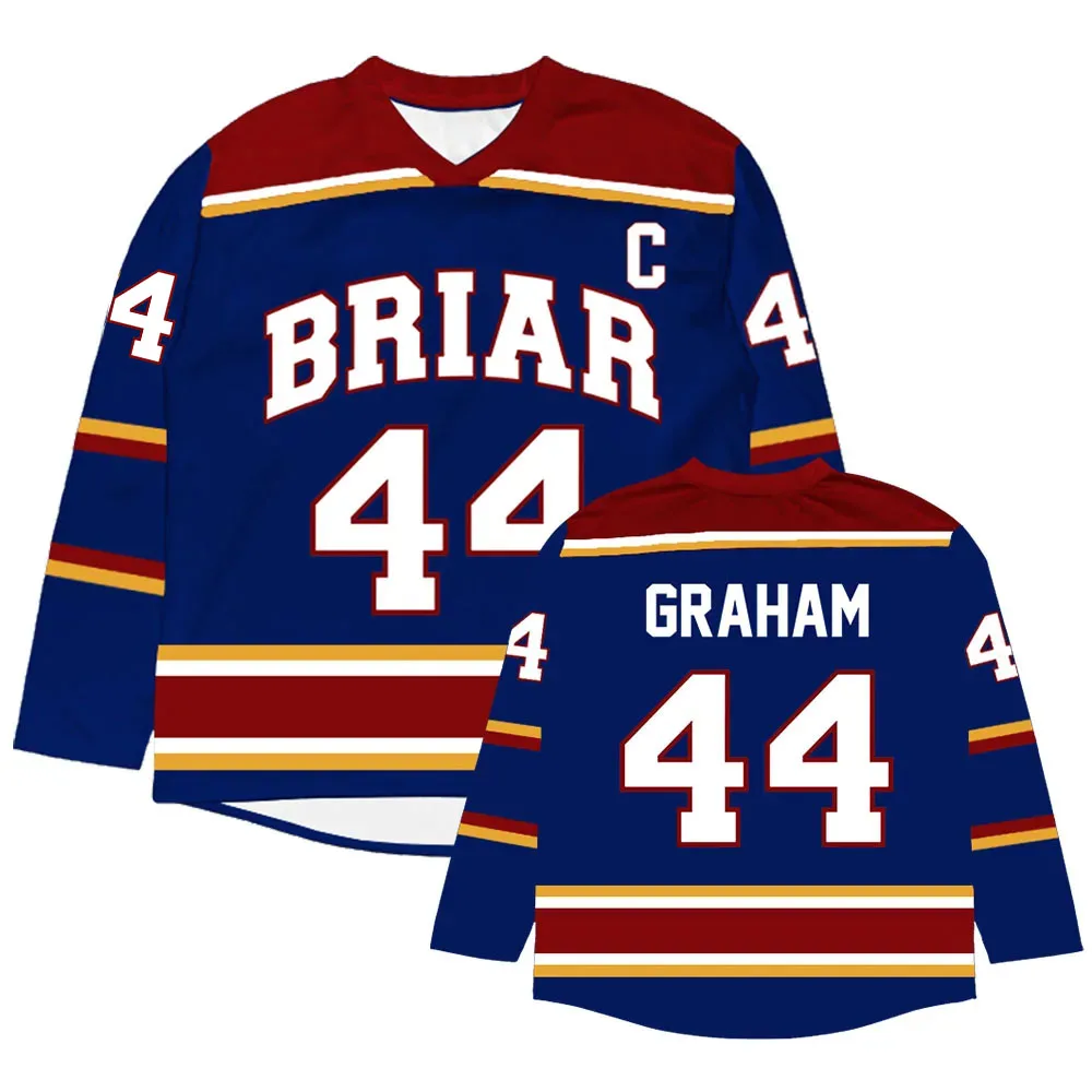 Men Women Clothing Off Campus Briar University Hockey Jersey Graham 44 22 DI LAURENTIS 66 Tucker46 T-shirt Graphic Merch Tees