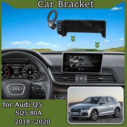 Car Mobile Phone Holder for For Audi Q5 SQ5 80A 2018 2019 2020 New MagSafe Magnetic Bracket Gravity Mount Auto Stand Accessories