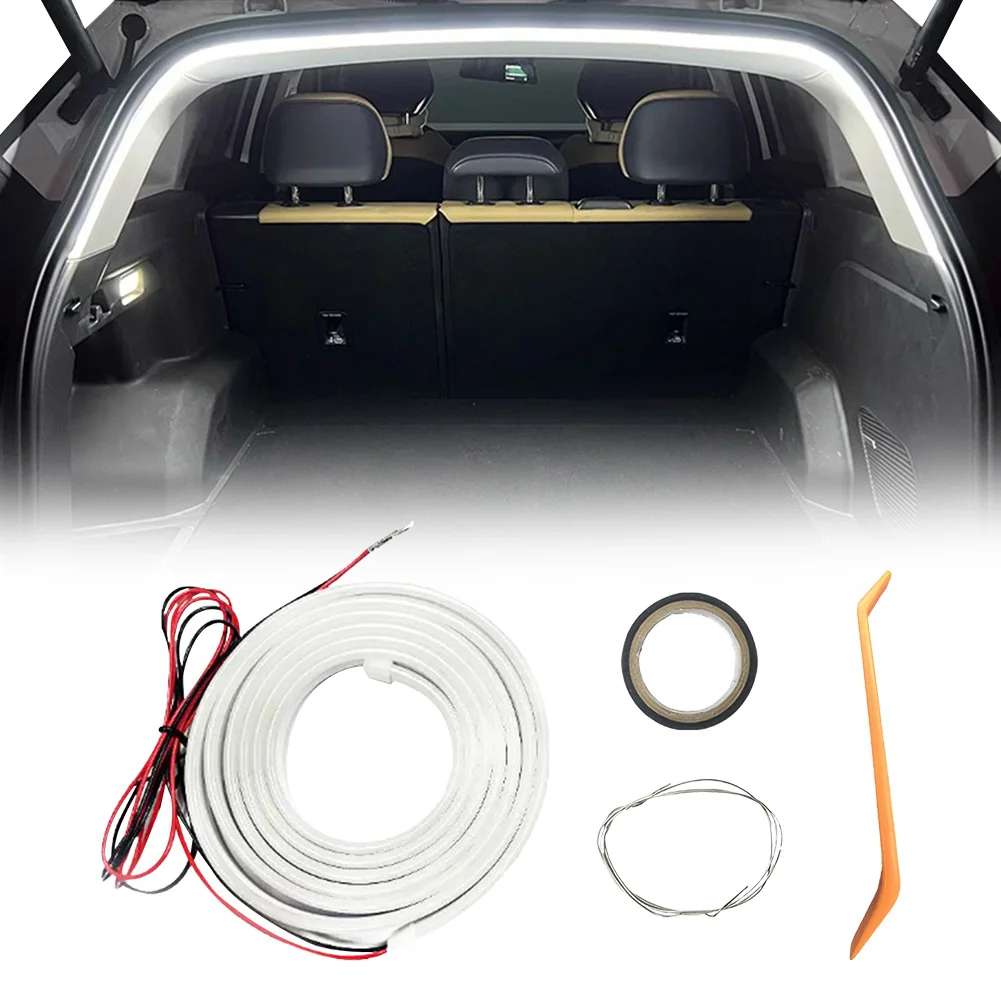 LED سيارة جذع شرائط مصباح متعددة الوظائف سيارة جذع المحيطة شريط إضاءة جو شرائط مصباح ل سيدان SUV هاتشباك لاقط
