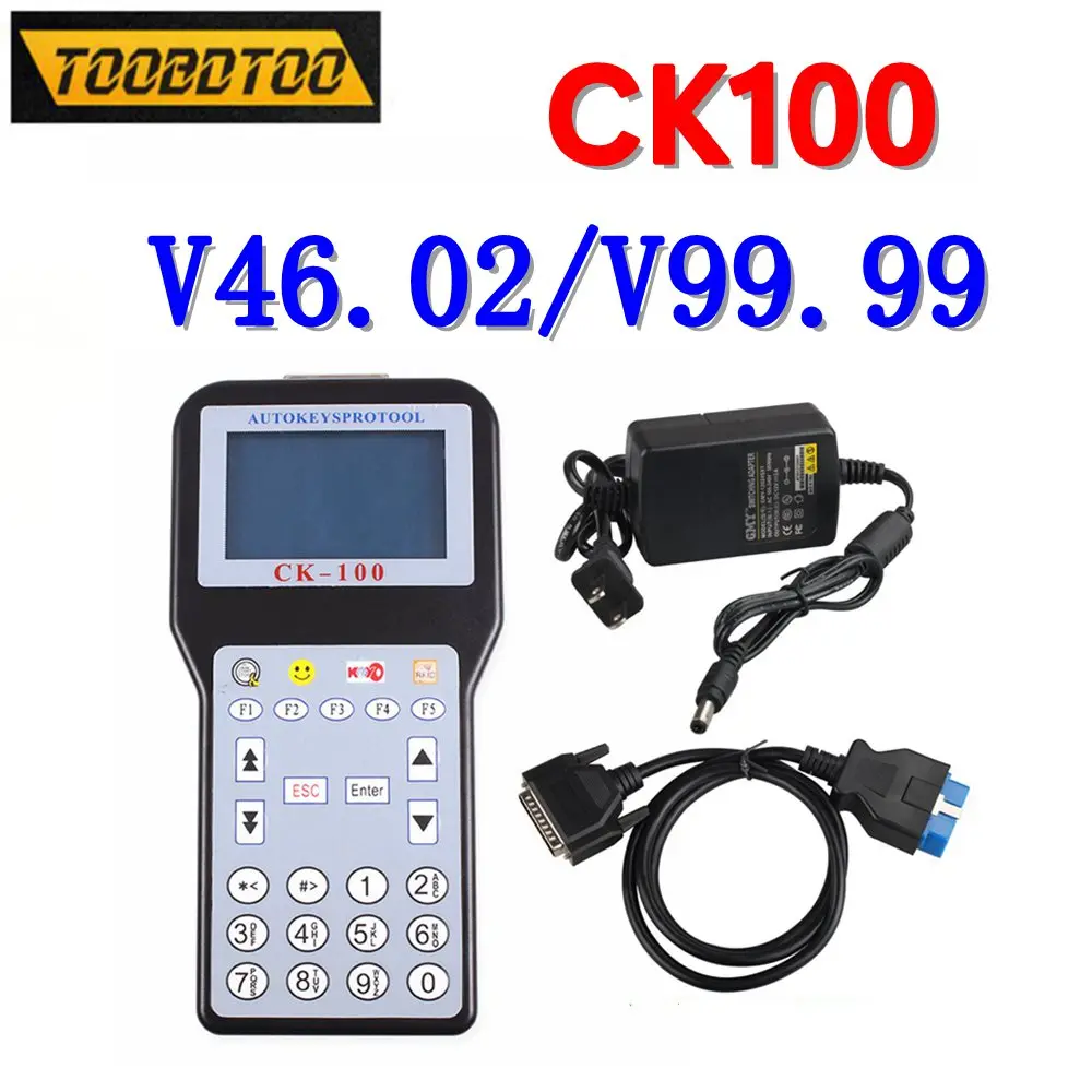 

CK100 V46.02 V99.99 CK-100 Auto Key Programmer with 1024 Tokens Support Multi-language Transponder Update Of SBB Car Key Maker