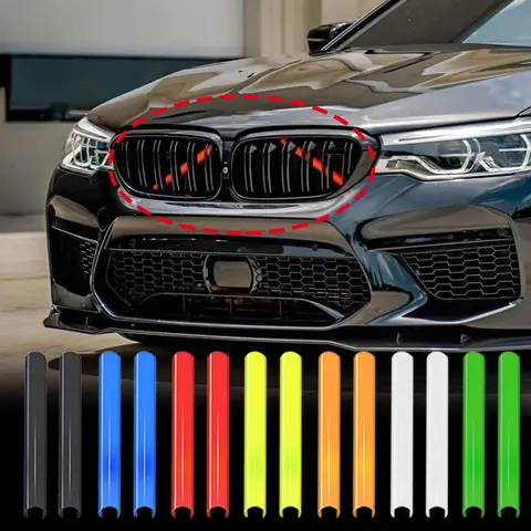BMW F30 F10 F20 F11 F31 F07 F32 F33 F34 F36 자동차 그릴 바 V 브레이스 스타일 전면 그릴 트림 스트립 커버 내구성 액세서리