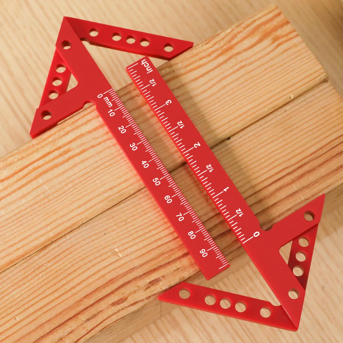 Quick and Accurate Center Finder Used for Woodworking Layout Metric and British Plastic Lightweight Marking Tools