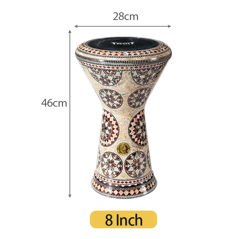 

For Middle Eastern Drum Darbuka Arabic Drum Handclapped Percussion Instruments Made In Egypt 8 Inch Aluminum