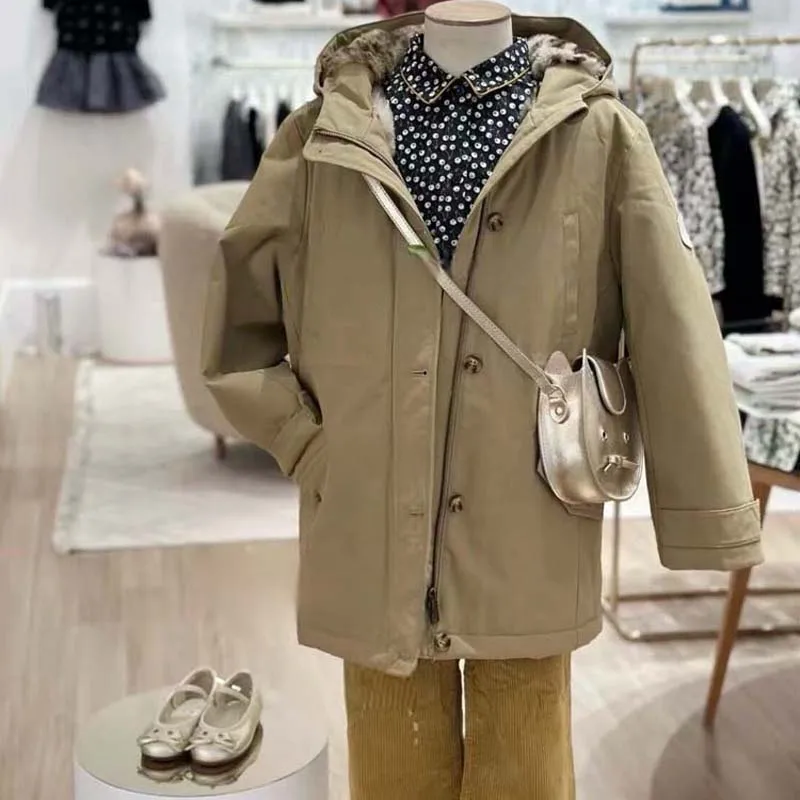 

В наличии 2022, осенне-зимняя ветрозащитная утолщенная теплая куртка с капюшоном для маленьких девочек, куртки для мальчиков, детская внутренняя куртка с леопардовым принтом