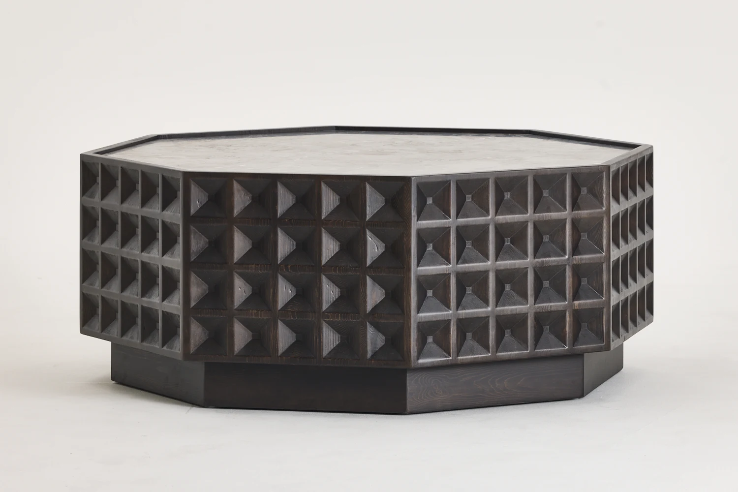 Mesa de centro octogonal sencilla y moderna, mesa de centro de madera.