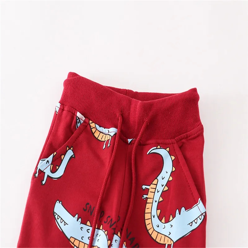 Jumping Meters Animals Kids Sweatpants Hot Selling Toddler Baby Clothes Full Length Drawstring Children\'s Trousers Pants