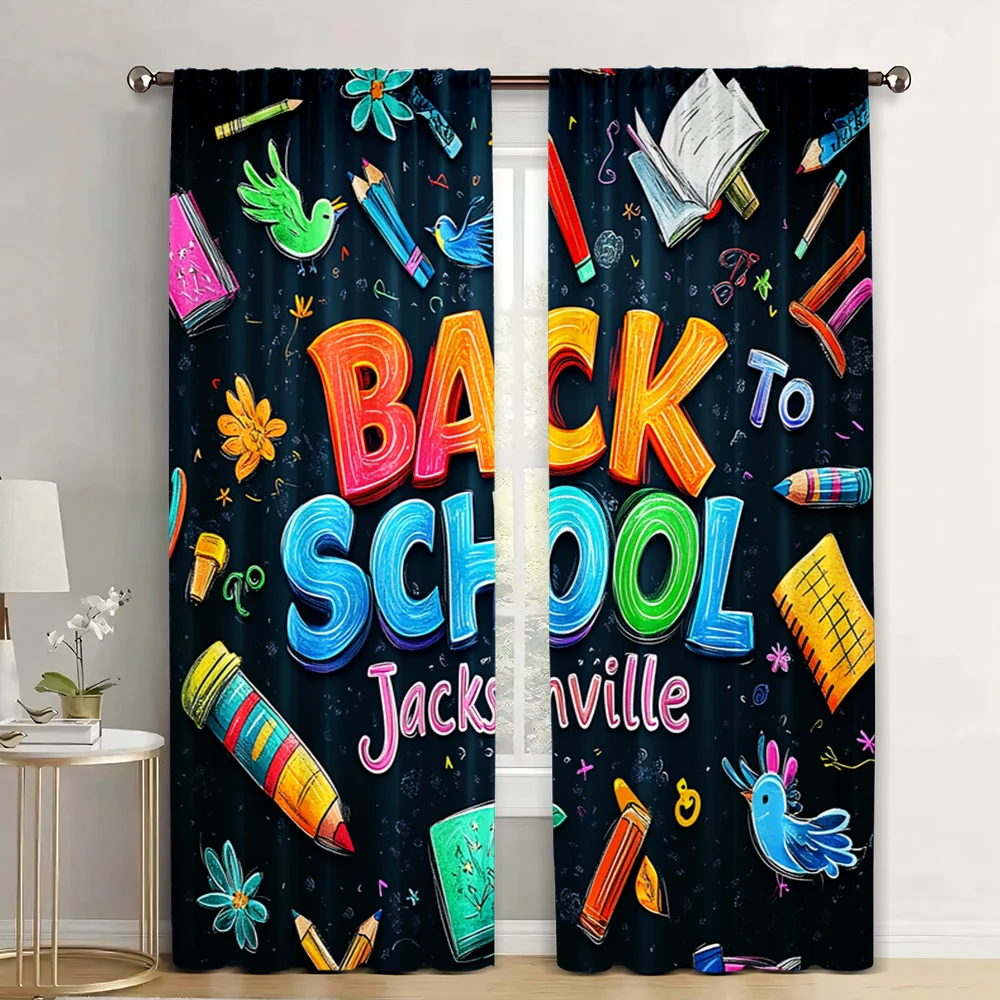 

2pc, Passionate Graduation Party Theme Curtain the first day of school9 Versatile Polyester Fabric,Without Electricity Ceremony