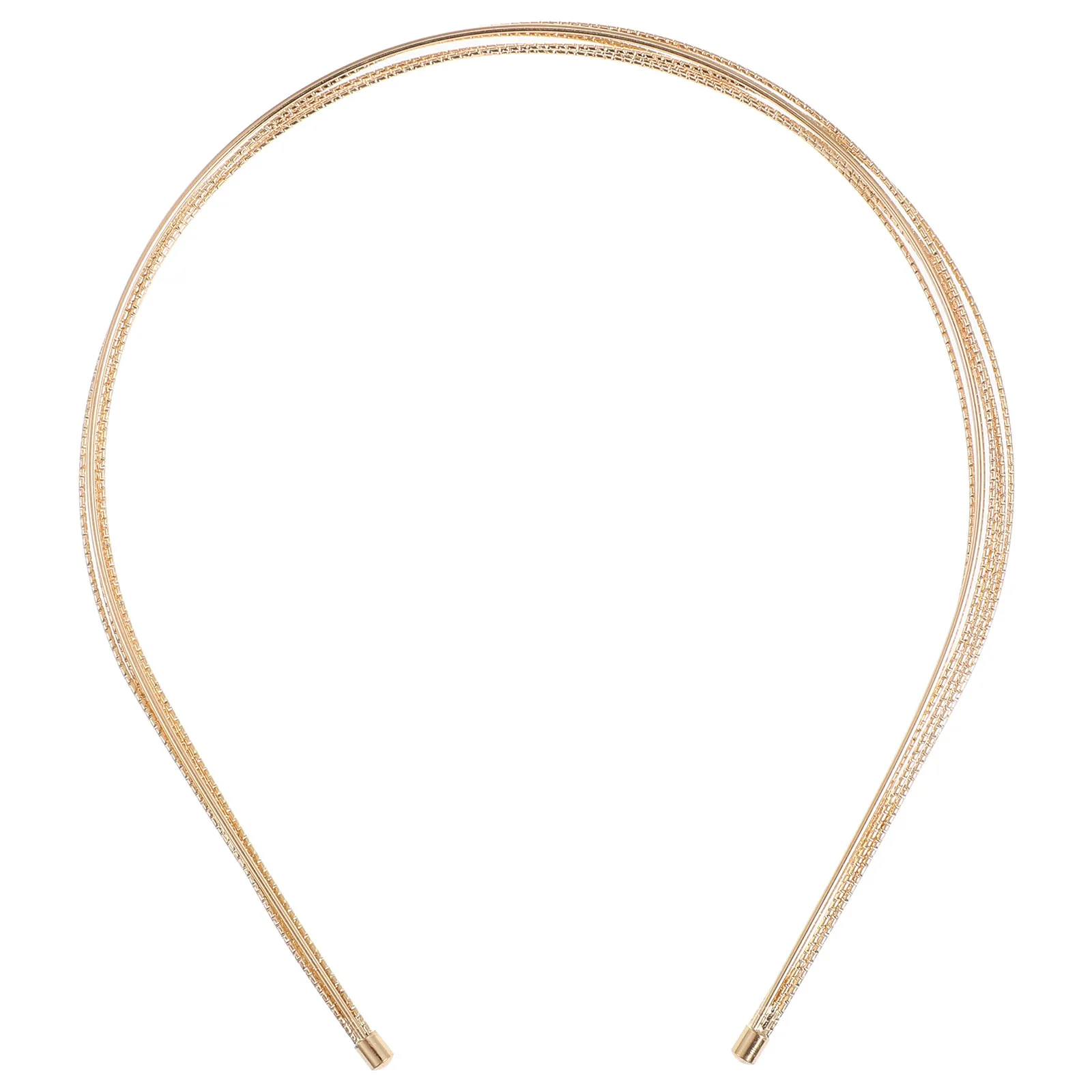 

1 шт. Элегантная многослойная металлическая повязка для волос, простая и стильная, для свадьбы, фестиваля, вечеринки, фотосессии, женский аксессуар для волос