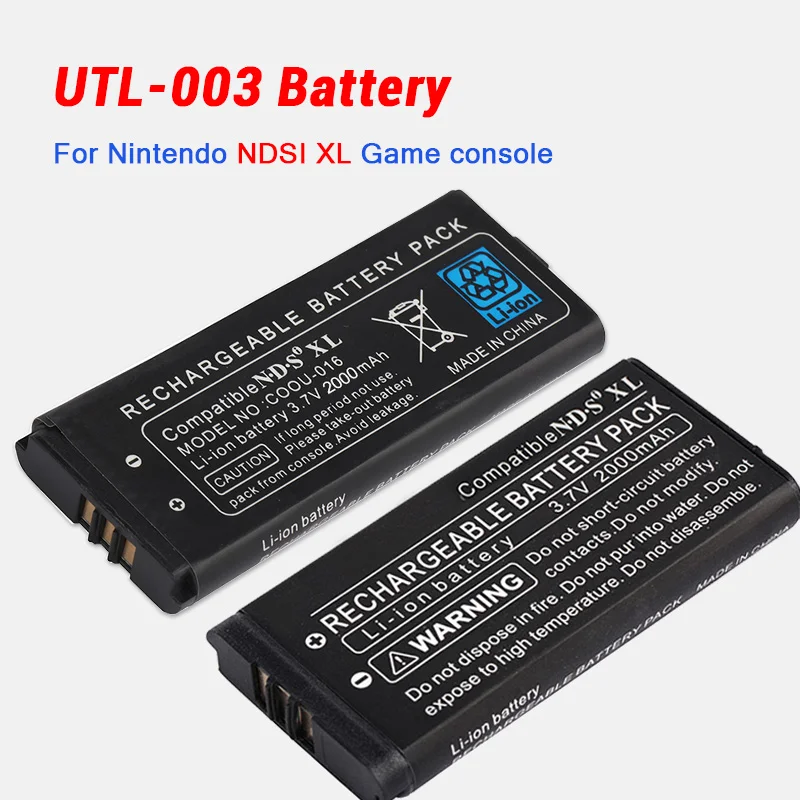 

NdsI Xl Game Console Replacement Rechargeable Battery 3.7V 2000mAh UTL-003 NDS XL Batteries for Nintendo Ndsixl Game Console