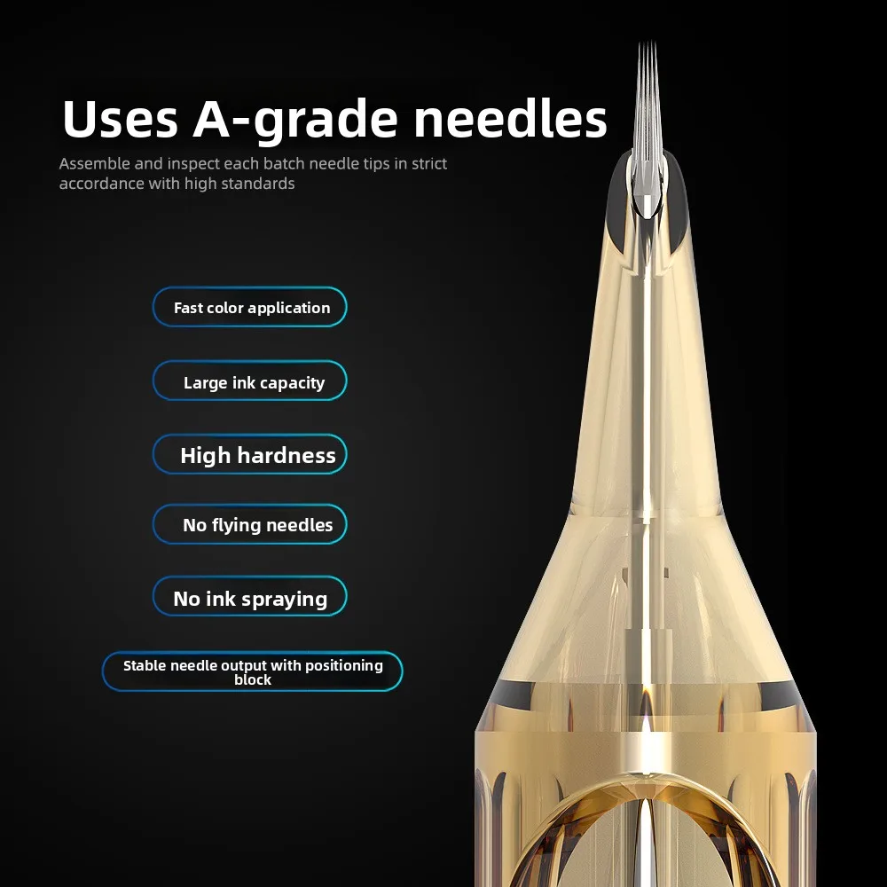 Ambition Tattoo Needle Single Row Integrated Hair Tattoo Disposable Cutting Thread Mist round Needle for Beauty Tools