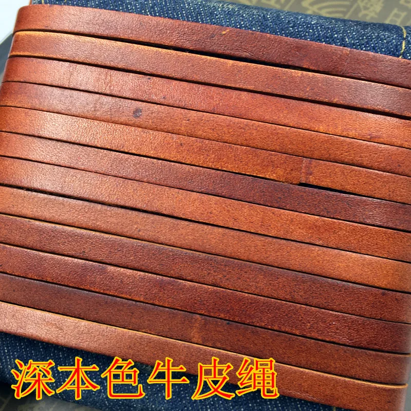 5meter/lot Leather strip rope for leather craft Jewelry bag diy,FIRST LAYER Cowhide Genuine leather rope