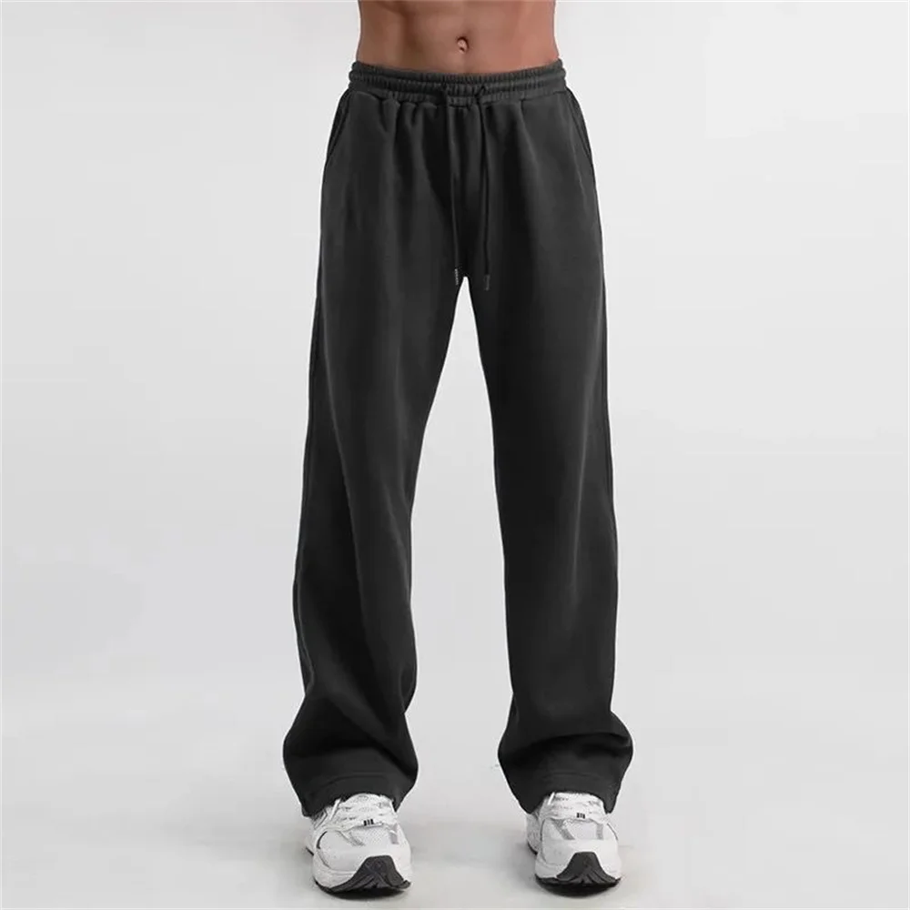 

2024 Men's New Casual Wide Leg Pants, Fashionable and Simple Style, Suitable for Daily Outing or Commuting