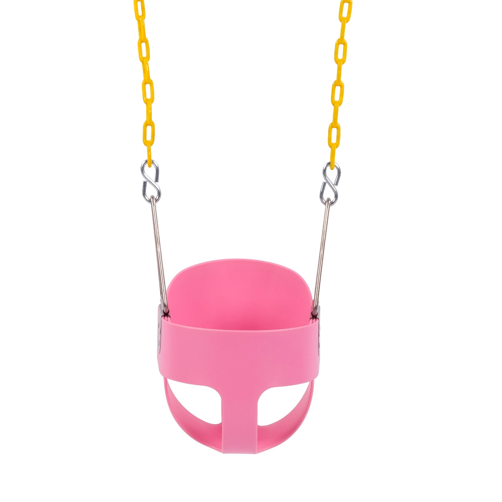 LALAHO EVA+ Iron Swing + Hanging basket swing combination Pink Baby Swing