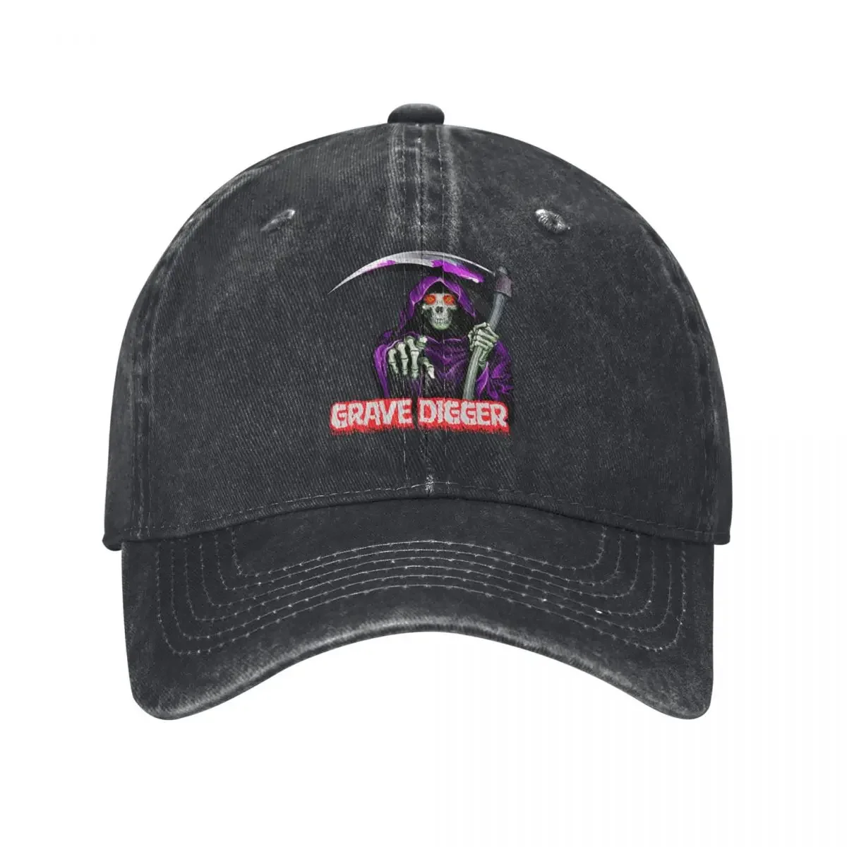 Grave Digger Hey You Distressed Washed Casquette Baseball Caps Men Women Customized Outdoor Seasons Hats