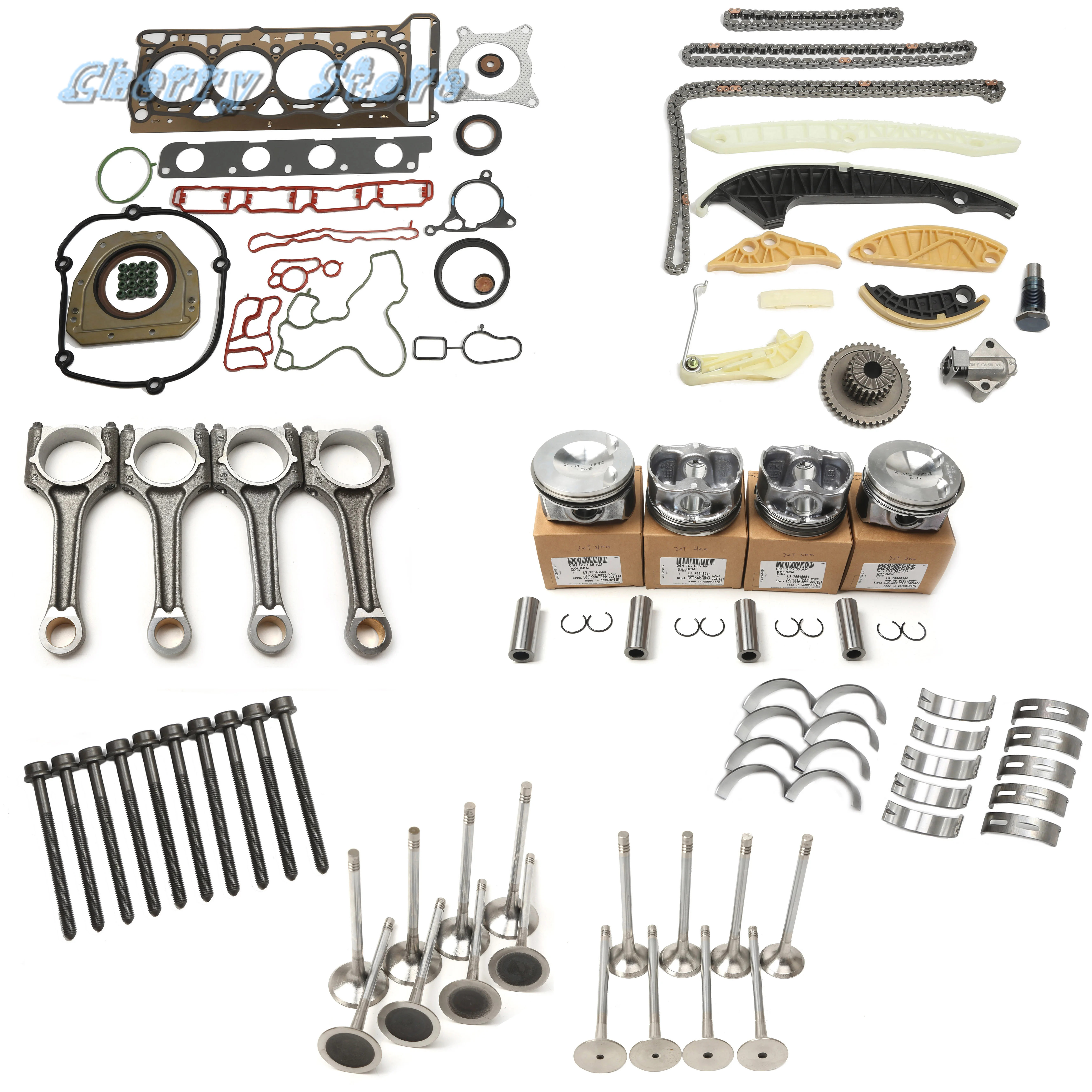 6H 107 065 DD EA888 Engine Reconstruction Repair Kit For VW Golf Passat Audi A4 A6 Q5 Skoda 2.0T 06H 198 401 D 06D 109 601 M