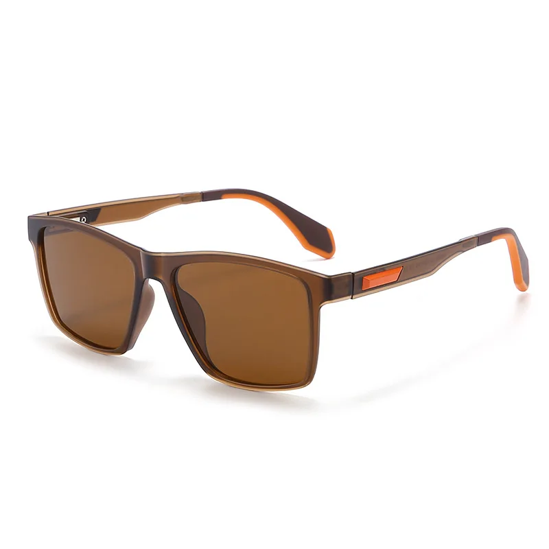 OKH TR90 Temple Square Polarized Sunglasses UV400 Anti Ultraviolet Driving Shades Eyewear for Men Outdoor Sports Daily Wear
