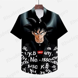 Blusa Dragon Ball Z extragrande masculina, streetwear estilo praia masculino, streetwear original, roupas fofas, camisas para viagem de temporada, moda social