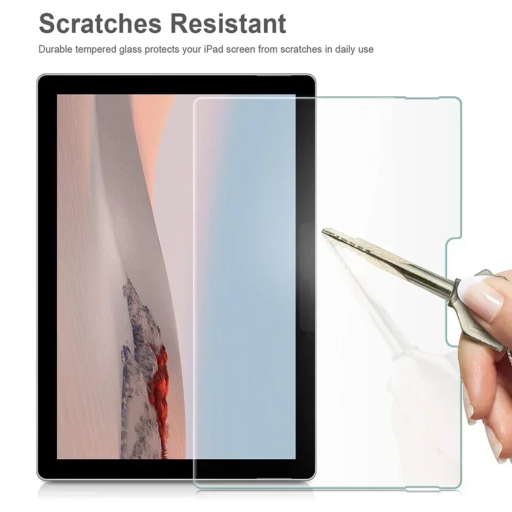 กระจกนิรภัยป้องกันหน้าจอสําหรับ Microsoft Surface GO 3 2 1 Go3 2021 Go2 2018 2020 Surface GO 10 นิ้วแท็บเล็ตป้องกันฟิล์ม