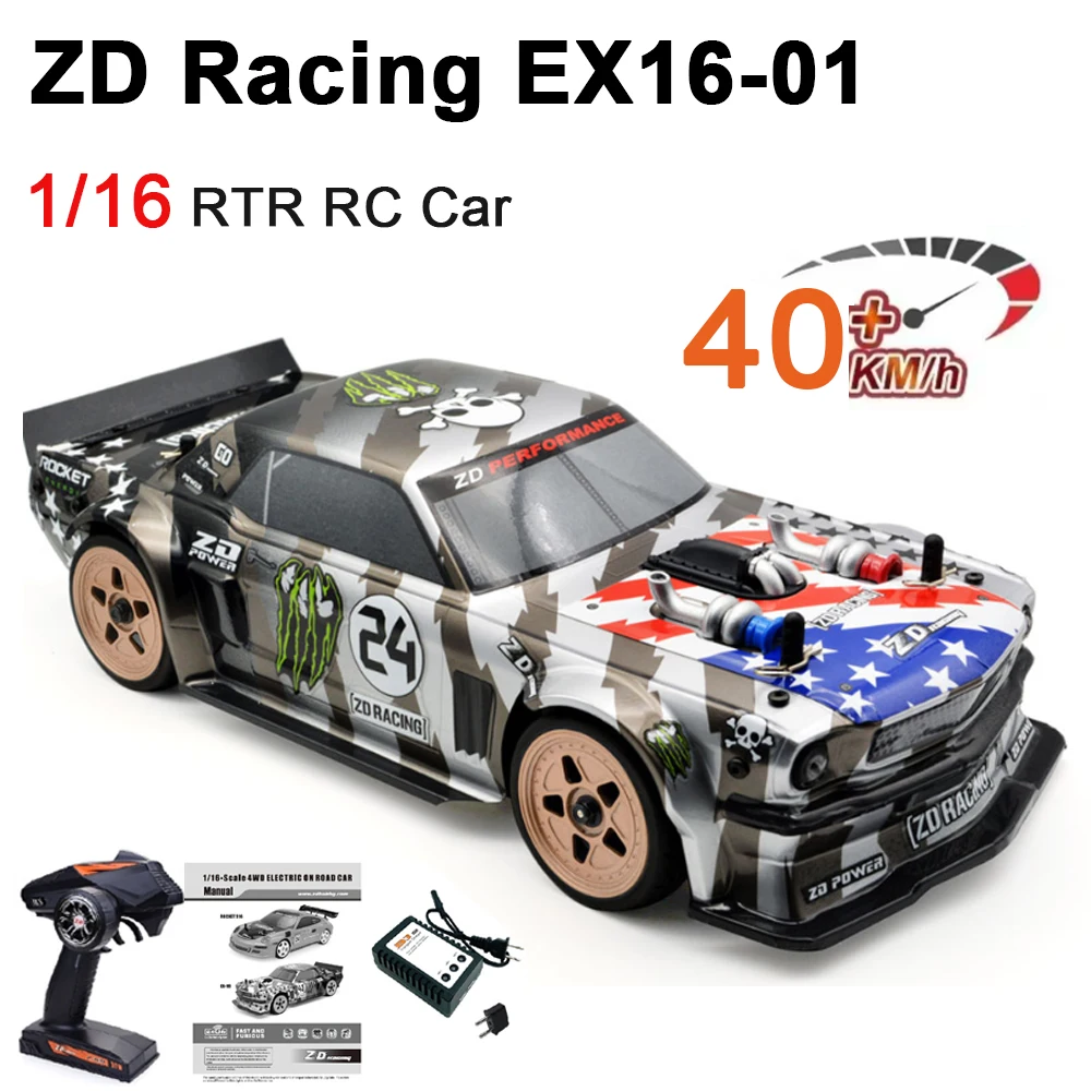 

ZD Racing 1/16 Радиоуправляемый автомобиль 40 км/ч Высокоскоростной бесщеточный двигатель 4WD RC Туристический автомобиль Дорожные автомобили с дистанционным управлением Модель автомобиля RTR Игрушечный автомобиль
