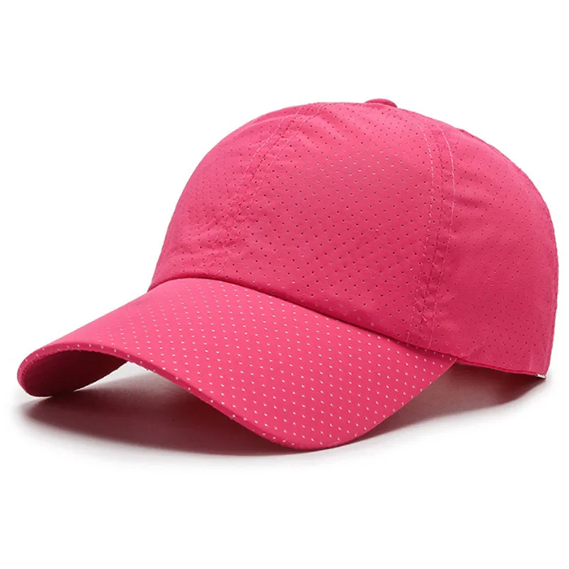 Women's Cap Solid Color Smooth Plate Baseball Hat Breathable Perforated Sun Shade Fashion Practical Basketball Hat