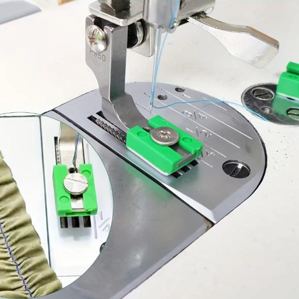 Prensatelas P950 Ajustable para Máquina de Coser Industrial, Compatible con Puntada Recta y Plisado de Precisión, Estructura Duradera, Base para Prensatelas de Plisado para Máquina de Coser de Cama Plana S004170