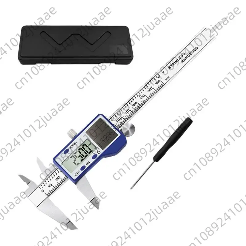 H7EA Professional Solar Digital Calipers 150mm Water Resistan Steel Double Power Supply Accuracy Instrument For Craftsmen