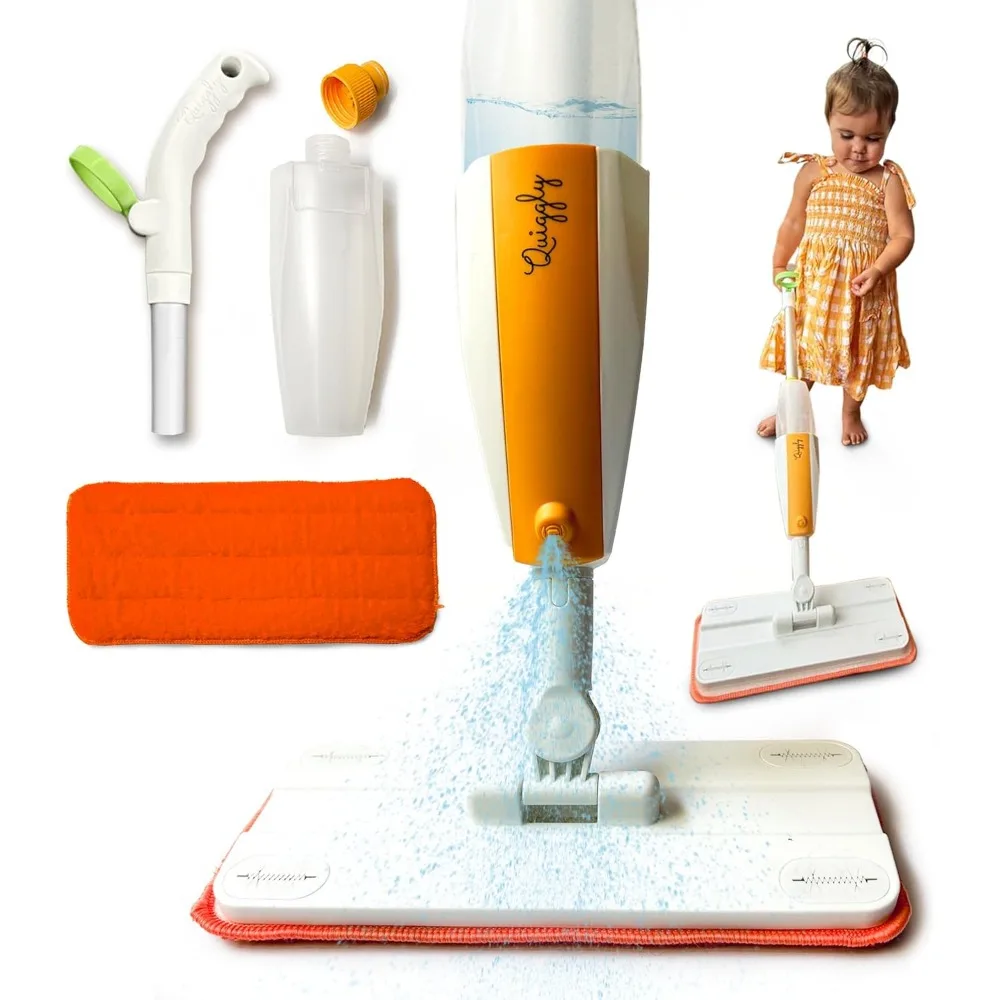 

Toddler Spray Mop for Ages 3 5 Two Handed Design Real Water Sprayer Functional Cleaning Toy Set