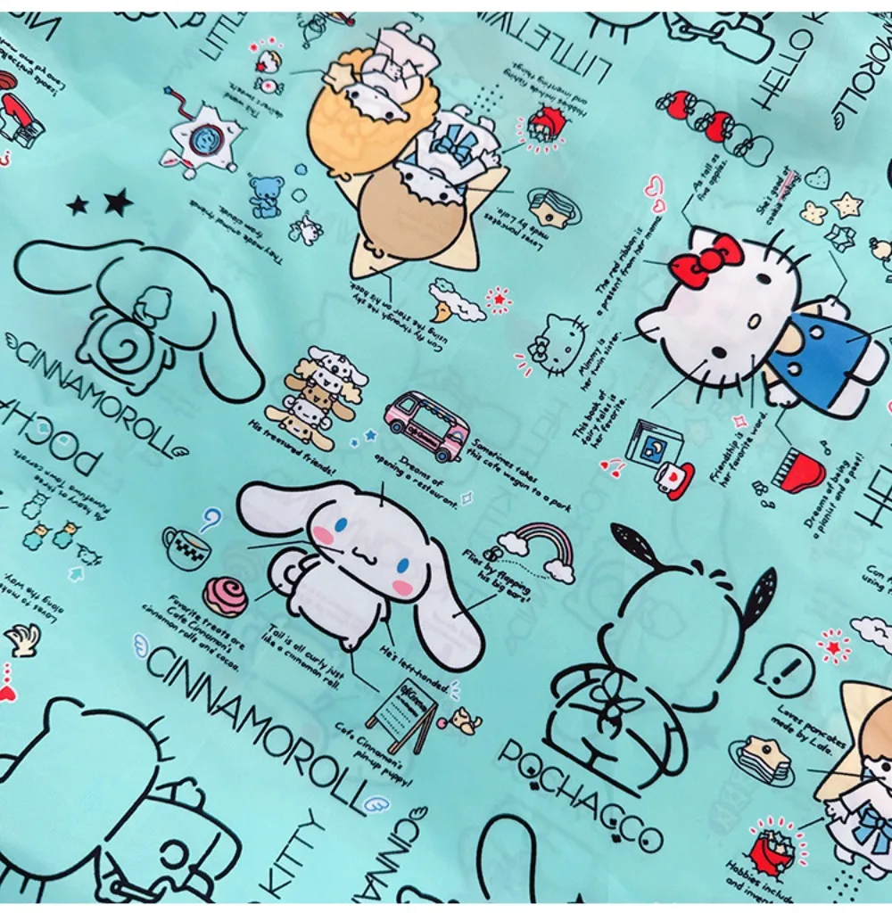 Cute Cinnamoroll Cartoon Eco Shopping Bag Large Capacity Foldable Ultra Light Scratch Resistant Pouch for Shopping Travel Use - view 5