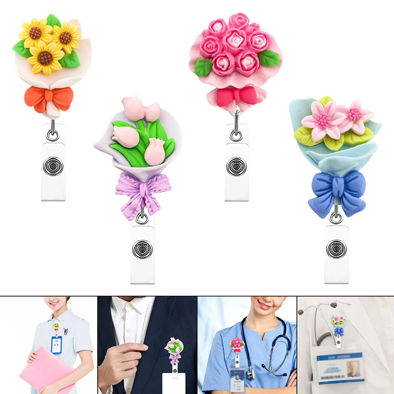 Регулируемый ремень для медсестры, легкий выдвижной именной значок