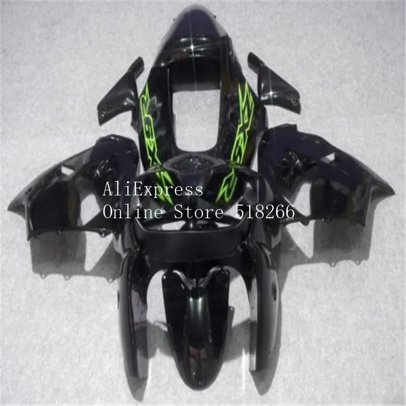 

Черные мотоциклетные полные обтекатели, неокрашенные для Kawasaki ZX9R 2000 2001 ZX-9R 00 01 zx9r, комплект обтекателей из АБС-пластика, новый